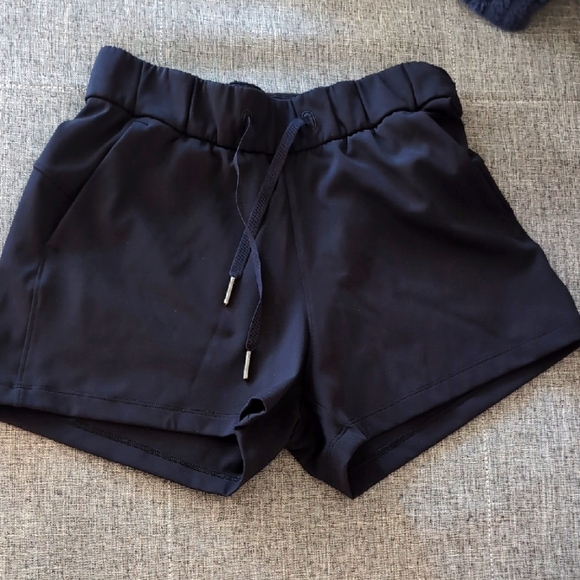 lululemon athletica Pants - Lululemon Athletica Black Athletic Shorts with Elastic Waistband